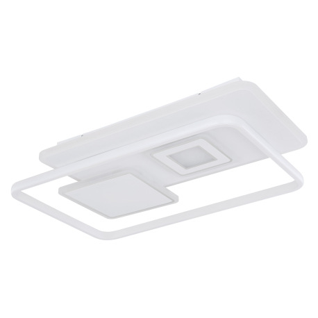 Stropné svietidlo, kov biely, chróm, akryl biely, pamäťová funkcia, nočné svetlo, stmievateľné, diaľ 13