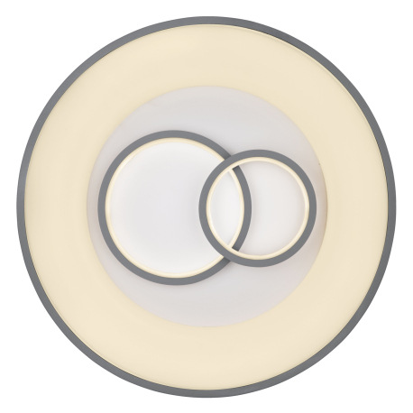 Stropné svietidlo, kov, akryl sivý a biely, pamäťová funkcia, nočné svetlo, stmievateľné, diaľkové o 13