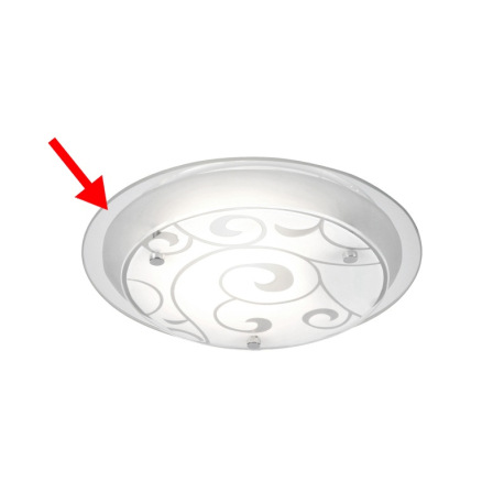 Náhradné sklo pre 48060, zrkadlové, ø25cm