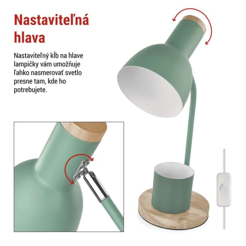 Stolná lampa POPPY, zelená 6