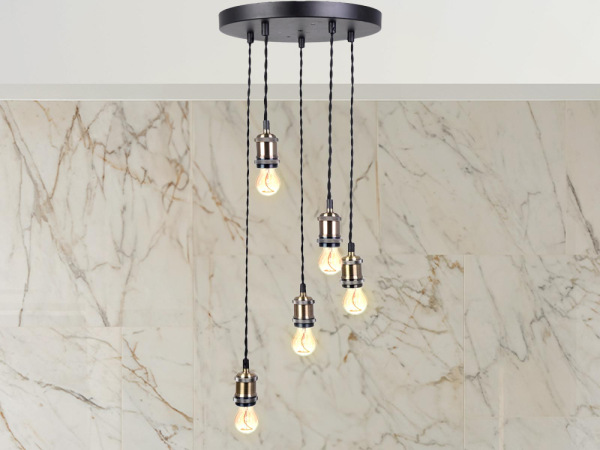 Objímka E27 / 1m / bronzová - BH6652TB-B 5