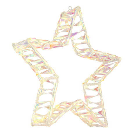 Dekoratívne svietidlo, akryl číry, kov biely matný, kábel PVC priehľadný, IP44, DxŠxV: 370x70x390mm, 1