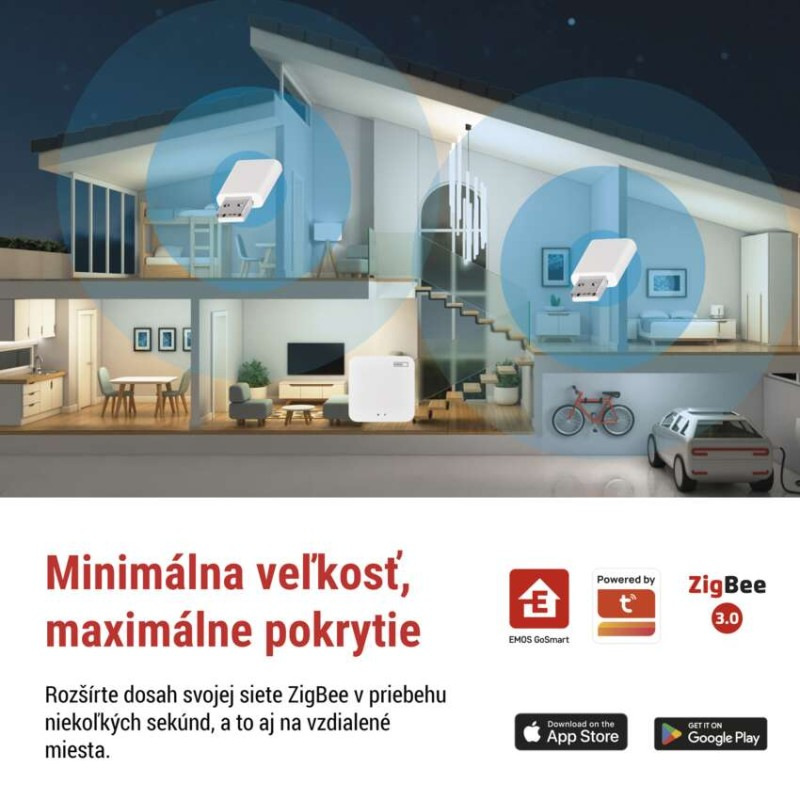 GoSmart opakovač signálu IP-2213Z pre bránu ZigBee