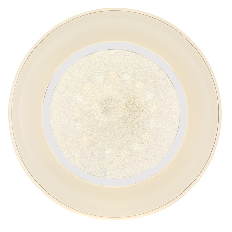 Stropné svietidlo, kov biely, chróm, plast biely, plastové krištále, trblietavý efekt, nočné svetlo, 3