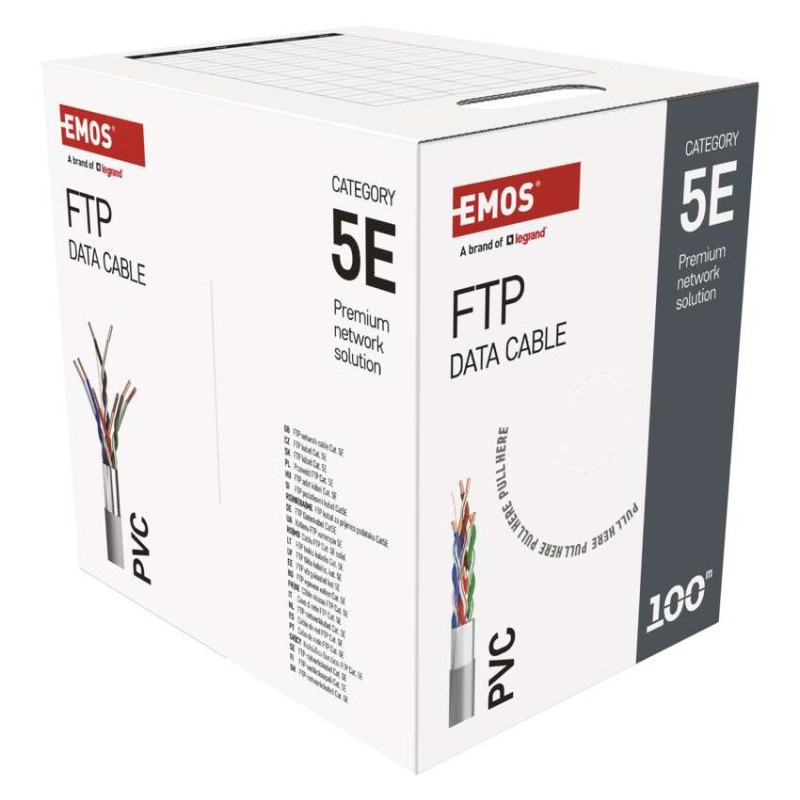 Datový kábel FTP 5E, 100m 8