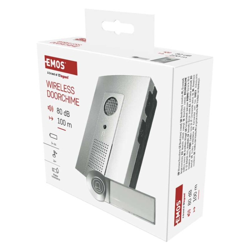 Domový bezdrôtový zvonček P5712 na 3x AA 9