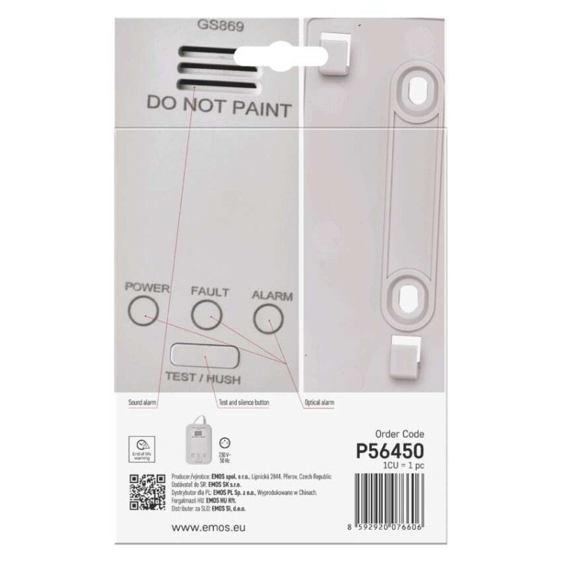 Detektor plynu GS869 8