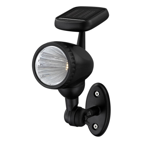 Solárne svietidlo, plast čierny, plast priehľadný, IP44, akumulátor AAA 600mAh 1,2V, ŠxV:85x170, vrá 4