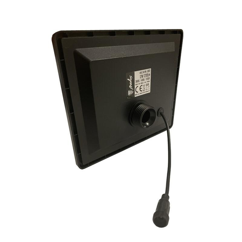 LED čierne vonkajšie solárne svietidlo so senzorom 12W / 3000K - 4100K - 6500K - LS022 6