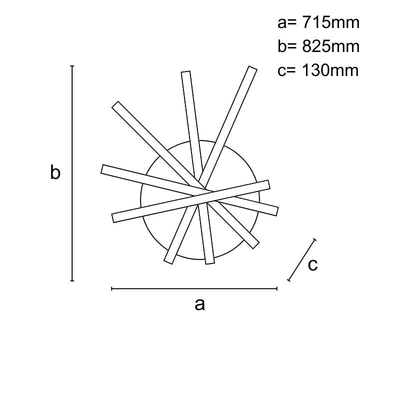 LED stropné svietidlo s diaľkovým ovládačom 75W - J3344/B 9