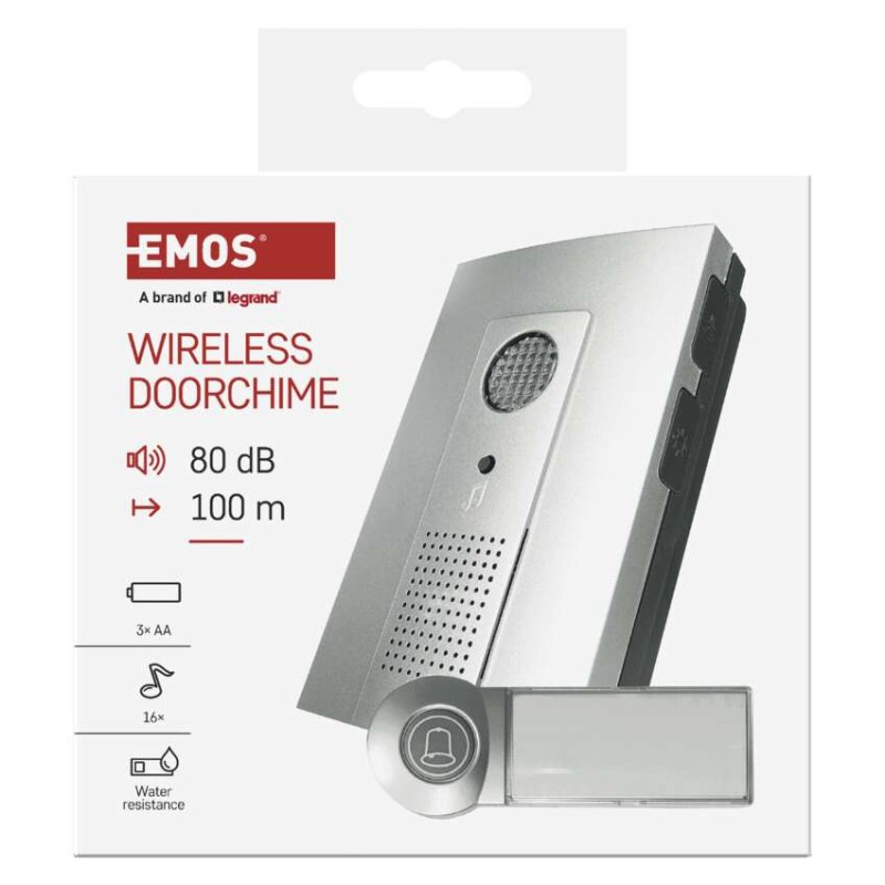 Domový bezdrôtový zvonček P5712 na 3x AA 2