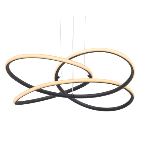 Závesné svietidlo, kov čierny, plast biely, Ø600, V: 1200, vrátane 1xLED 30W 230V, 1370lm, 3000K 3