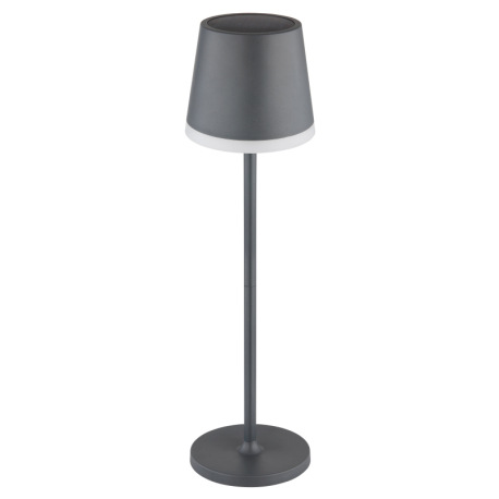 Solárne svietidlo, kov antracit, plast čierny, plast antracit, plast satinovaný, vypínač, vrátane ak 3