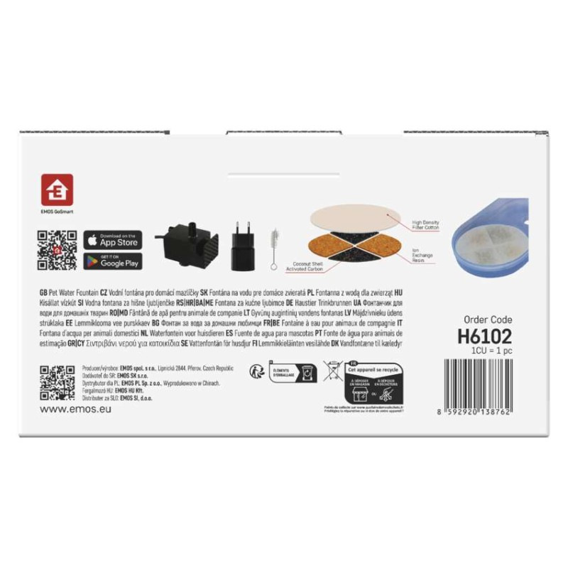 GoSmart vodná fontána Pet Care, 2,6 l, sivá, Wi-Fi 13