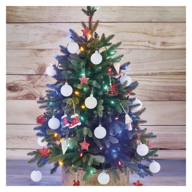 LED vianočná reťaz – tradičná, 26,85 m, vonkajšia aj vnútorná, multicolor 3