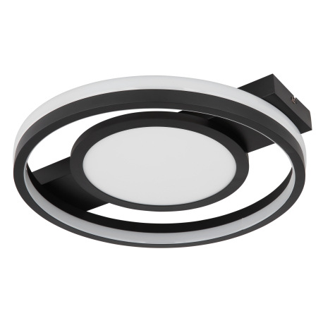 Stropné svietidlo kov čierny matný, akryl opál, plast biely, stmievateľné, niekoľko úrovní cez náste 2