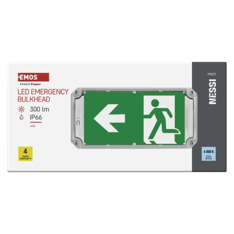 LED Núdzové svietidlo NESSI 4W 3H IP66 9