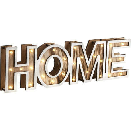 Dekoratívne svietidlo, plast, drevo, vypínač, bez batérií 3xAA 1,5V, DxŠxV: 380x32x110, vrátane 28xL 5