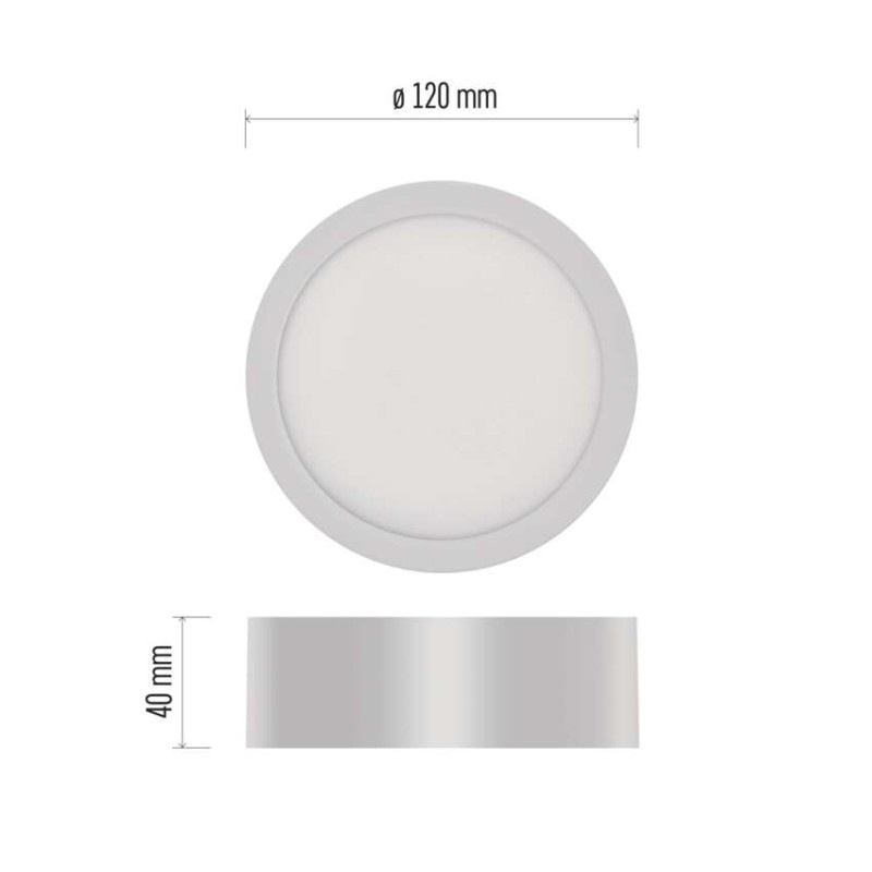 LED prisadené svietidlo NEXXO, kruhové, biele, 7,6W, CCT 2