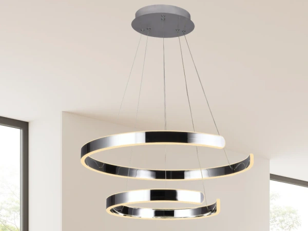 LED závesná lampa na lanku + diaľkový ovládač 120W - J4328/CH 1