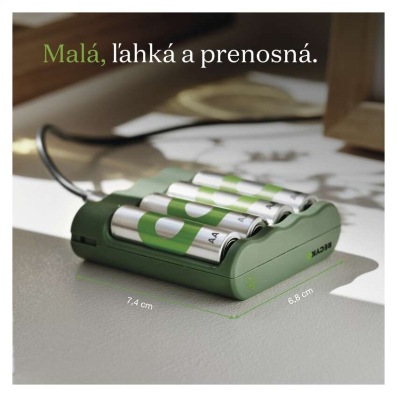 GP nabíjačka batérií Eco E441 + 4AA GP ReCyko 2100 6