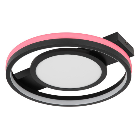 Stropné svietidlo kov čierny matný, akryl opál, plast biely, stmievateľné, niekoľko úrovní cez náste 7