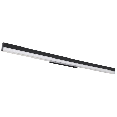 Nástenné svietidlo, kov čierny, hliník čierny matný, akryl biely, kolískový spínač na výrobku, fixác 13