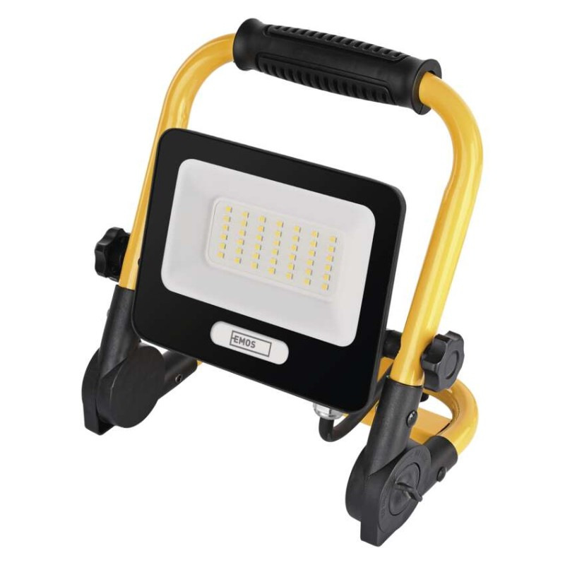 LED reflektor GLARO 30 W, žlto-čierny, IP65, 3000 lm, neutrálna biela