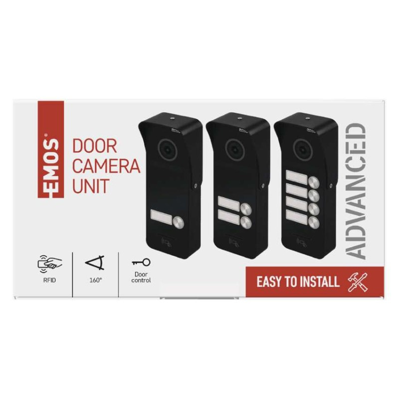 Farebná dverná kamerová jednotka EM-10AHD RF-4 4