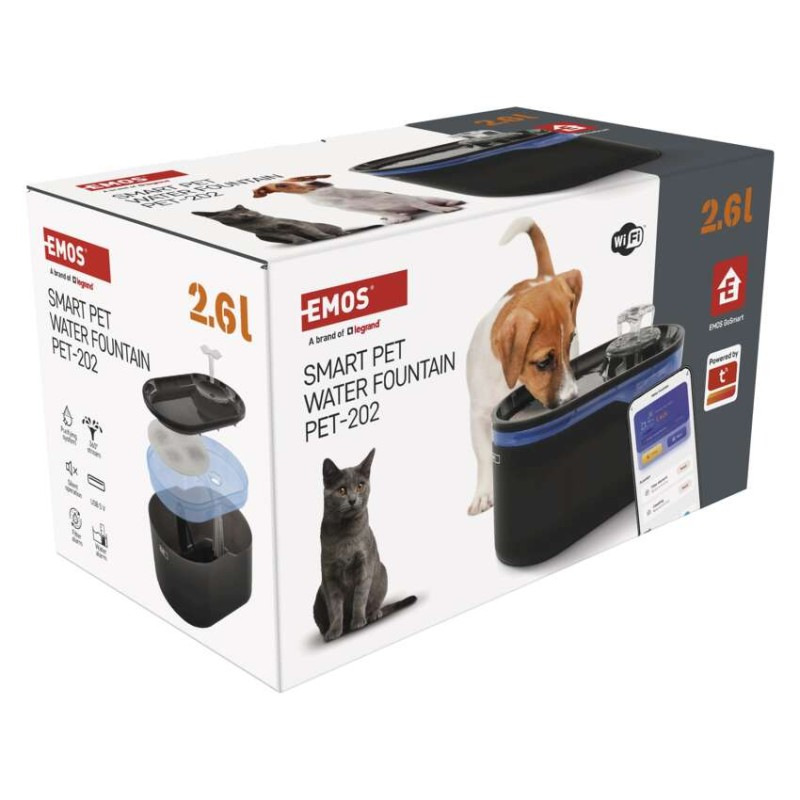 GoSmart vodná fontána Pet Care, 2,6 l, sivá, Wi-Fi 14