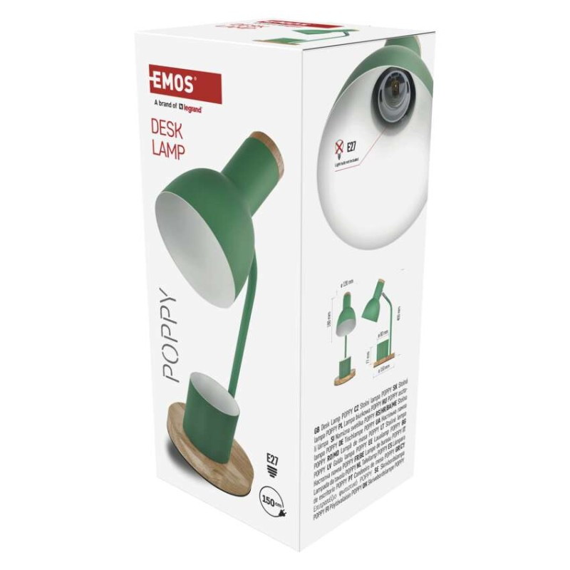 Stolná lampa POPPY, zelená 3