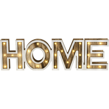 Dekoratívne svietidlo, plast, drevo, vypínač, bez batérií 3xAA 1,5V, DxŠxV: 380x32x110, vrátane 28xL 14