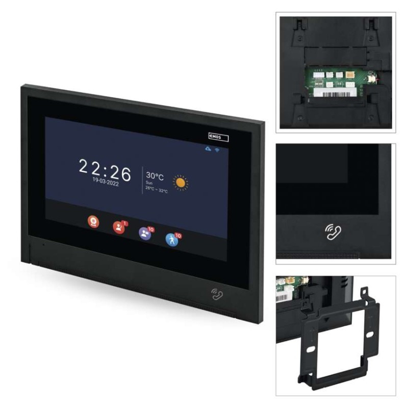 Dodatočný monitor GoSmart IP880B 2WIRE pre domácu video vrátnikovú súpravu IP880A 2WIRE 13