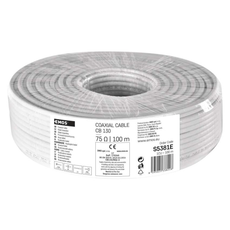Koaxiálny kábel CB130, 100m 3