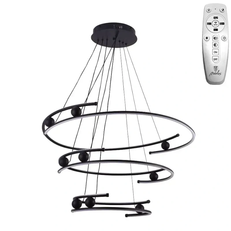 LED visiaca lampa na lanku + diaľkový ovládač 170W - J4347/B 10