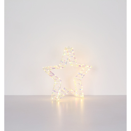 Dekoratívne svietidlo, akryl číry, kov biely matný, kábel PVC priehľadný, IP44, DxŠxV: 370x70x390mm, 10