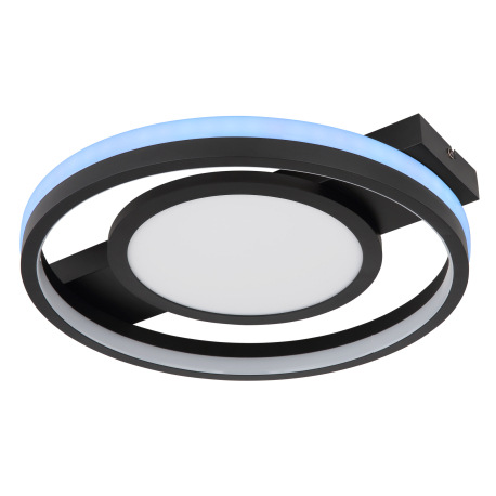 Stropné svietidlo kov čierny matný, akryl opál, plast biely, stmievateľné, niekoľko úrovní cez náste 9