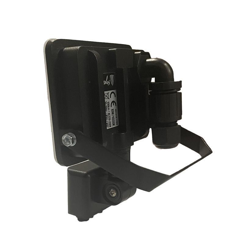 Vonkajší čierny LED reflektor so senzorom 10W / 4000K - LF7021S 5