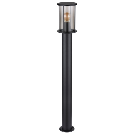 Vonkajšie svietidlo nerezová oceľ čierna matná, sklo dymové, kovové tyče čierne matné, IP54, ø: 143m 3