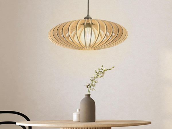 Závesný luster z masívneho dreva E27 / 450 - WRE131 3