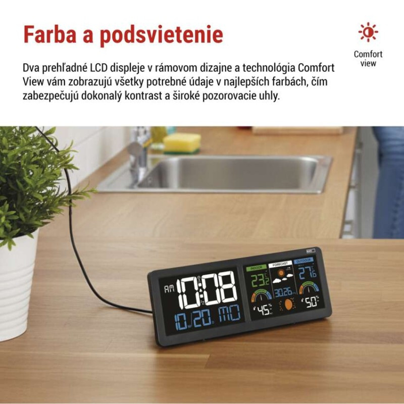 Domáca bezdrôtová meteostanica E8625 5