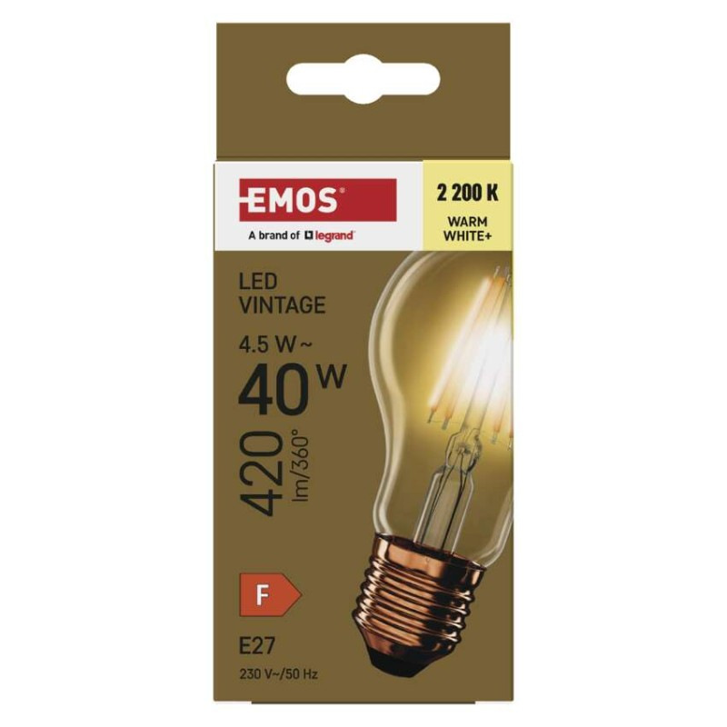 LED žiarovka Vintage A60 / E27 / 4,5 W (40 W) / 420 lm / Teplá biela 7