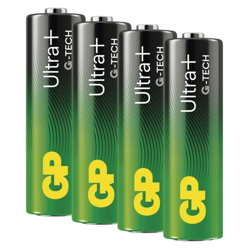 Alkalická batéria GP Ultra Plus LR6 (AA), 4 ks
