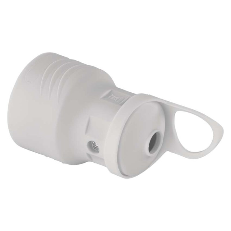 Zásuvka priama, biela 6