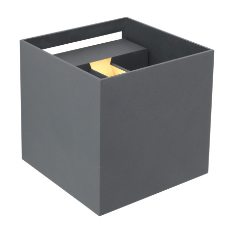 Vonkajšie svietidlo, hliník antracit, svieti smerom hore a dole, nastaviteľné, IP44, ŠxV:100x100, H: 6