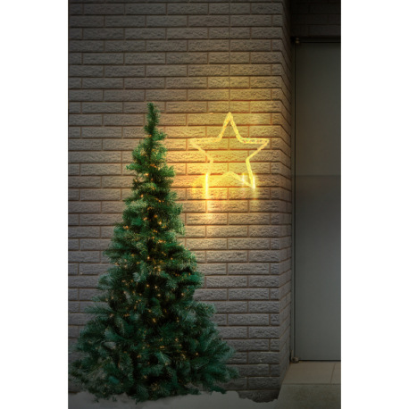 Dekoratívne svietidlo, akryl číry, kov biely matný, kábel PVC priehľadný, IP44, DxŠxV: 370x70x390mm, 15