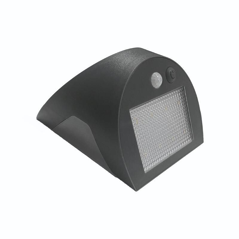 LED šedé nástenné solárne svietidlo 3W / 3000K / 4000K - LS225 3