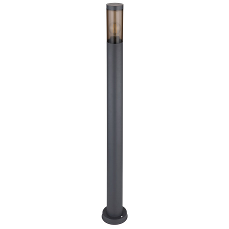 Vonkajšie svietidlo z nehrdzavejúcej ocele antracitovej farby, plast dymovej farby, IP44, ø: 127 mm, 3