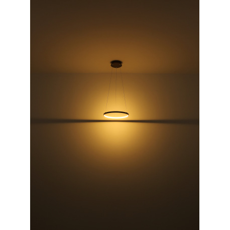 Závesné svietidlo, kov kávová farba matná, plast biely, kábel PVC transparentný, výškovo nastaviteľn 4