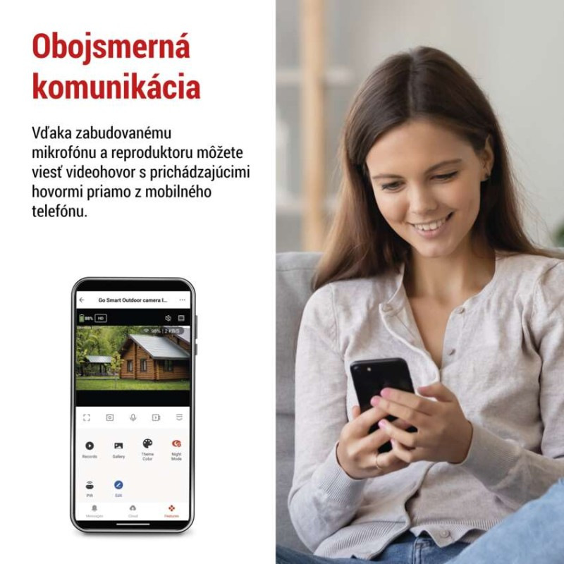 GoSmart Vonkajšia otočná kamera IP-6000 OWL s 4G/LTE, šedá 6